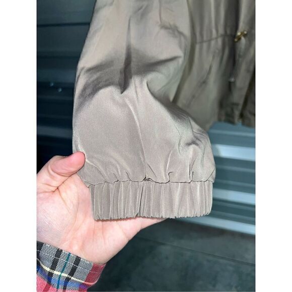 Tan Gallery Sport Gold Button Blouson Jacket Size L - Picture 5 of 9